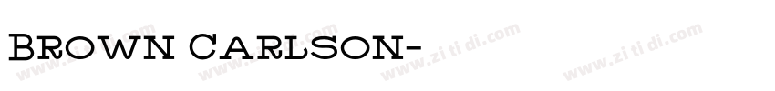 Brown Carlson字体转换 Brown Carlson字体转换